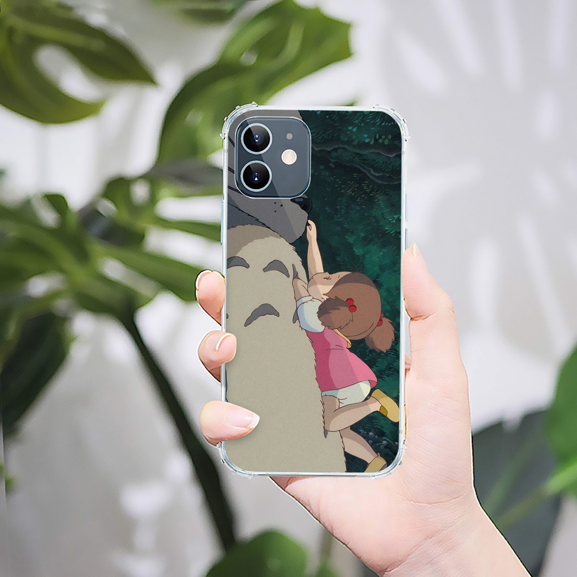 （画像用） となりのトトロ 草壁メイ 草壁サツキ My Neighbor Totoro Satsuki Kusakabe Mei Kusakabe 【iPhone 12シリーズ対応】透明スマホケース（クリアソフトケース）